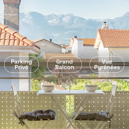Le Cosy Tarbais - Parking - Balcon - Vue Pyrenees Apartment Tarbes